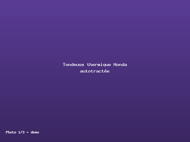 Tondeuse thermique Honda autotractée