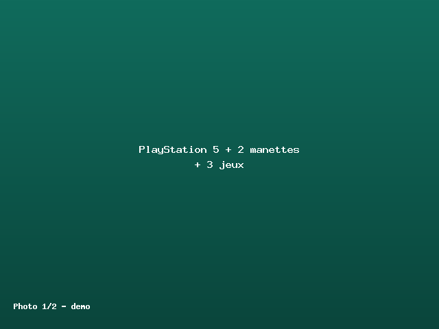 PlayStation 5 + 2 manettes + 3 jeux